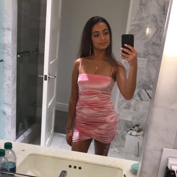 Lucy in the Sky Dresses & Skirts - Lucy In Sky Pink Velvet Mini Dress